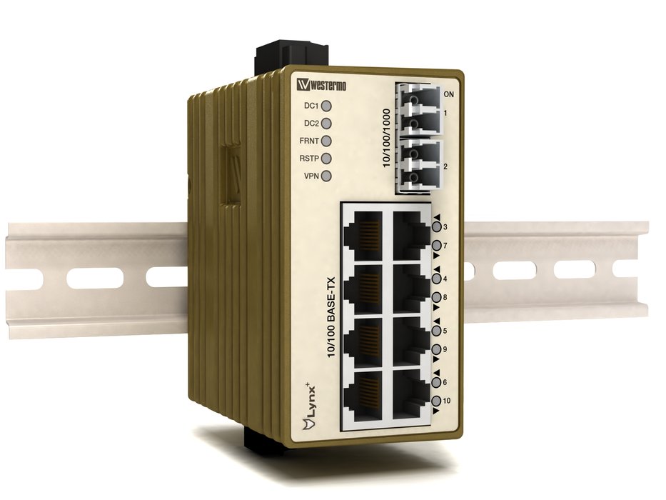 Lynx +, compact industrial Ethernet switch with routing functionality